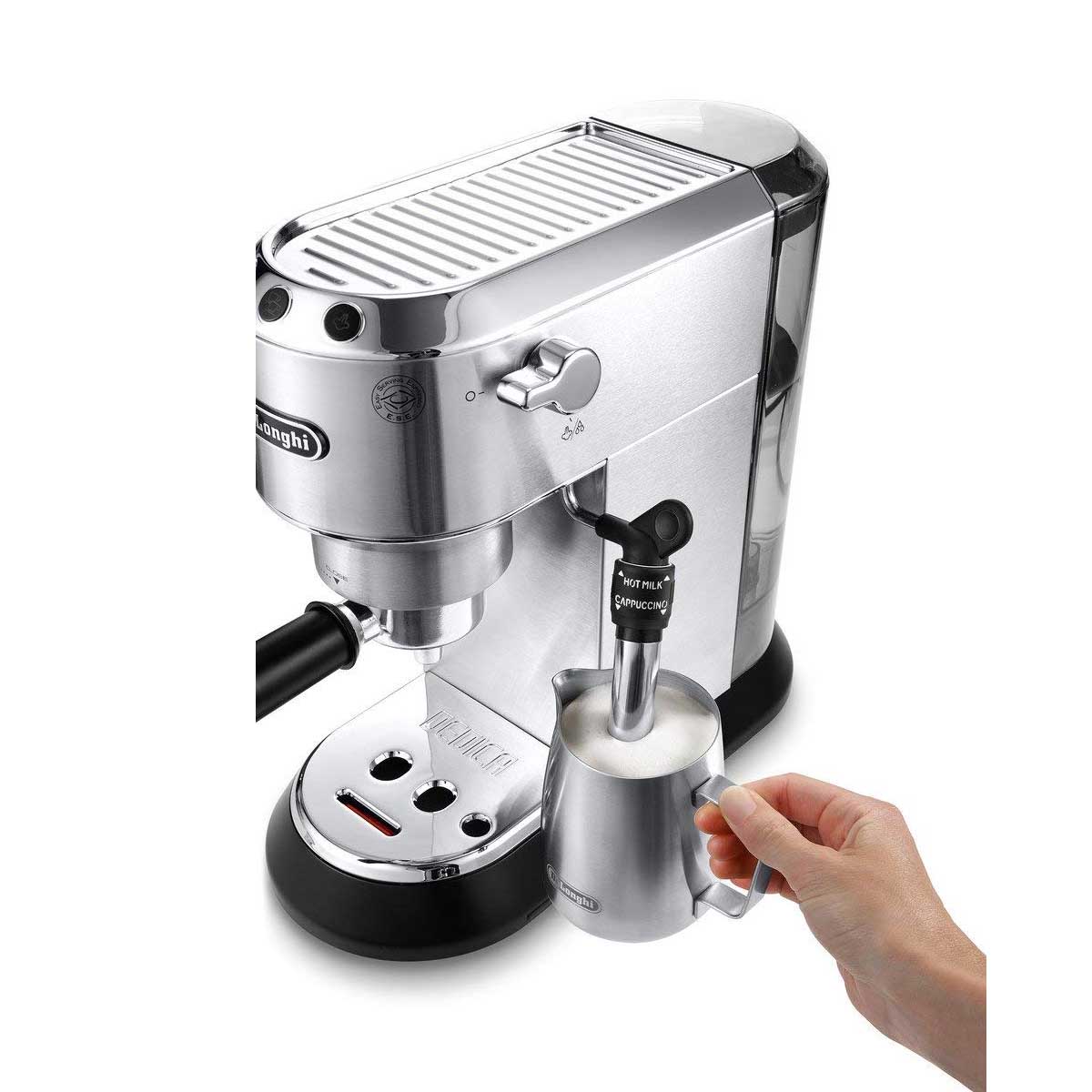 DeLonghi 1300W Dedica Pump Deluxe Espresso Silver Blink Kuwait