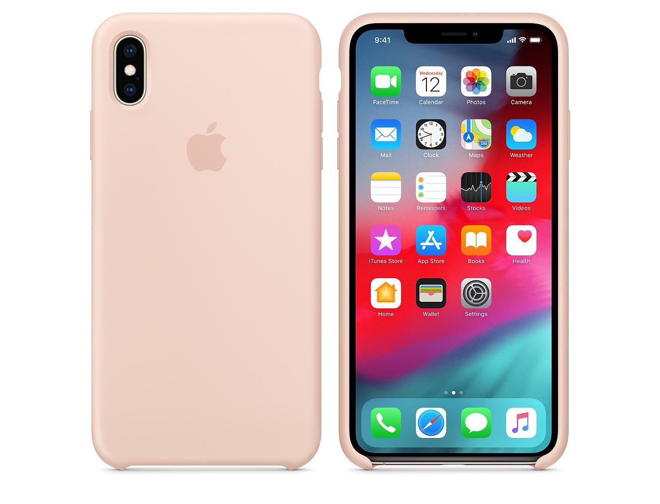Apple iPhone XS Max Silicone Case - Pink Sand| Blink Kuwait