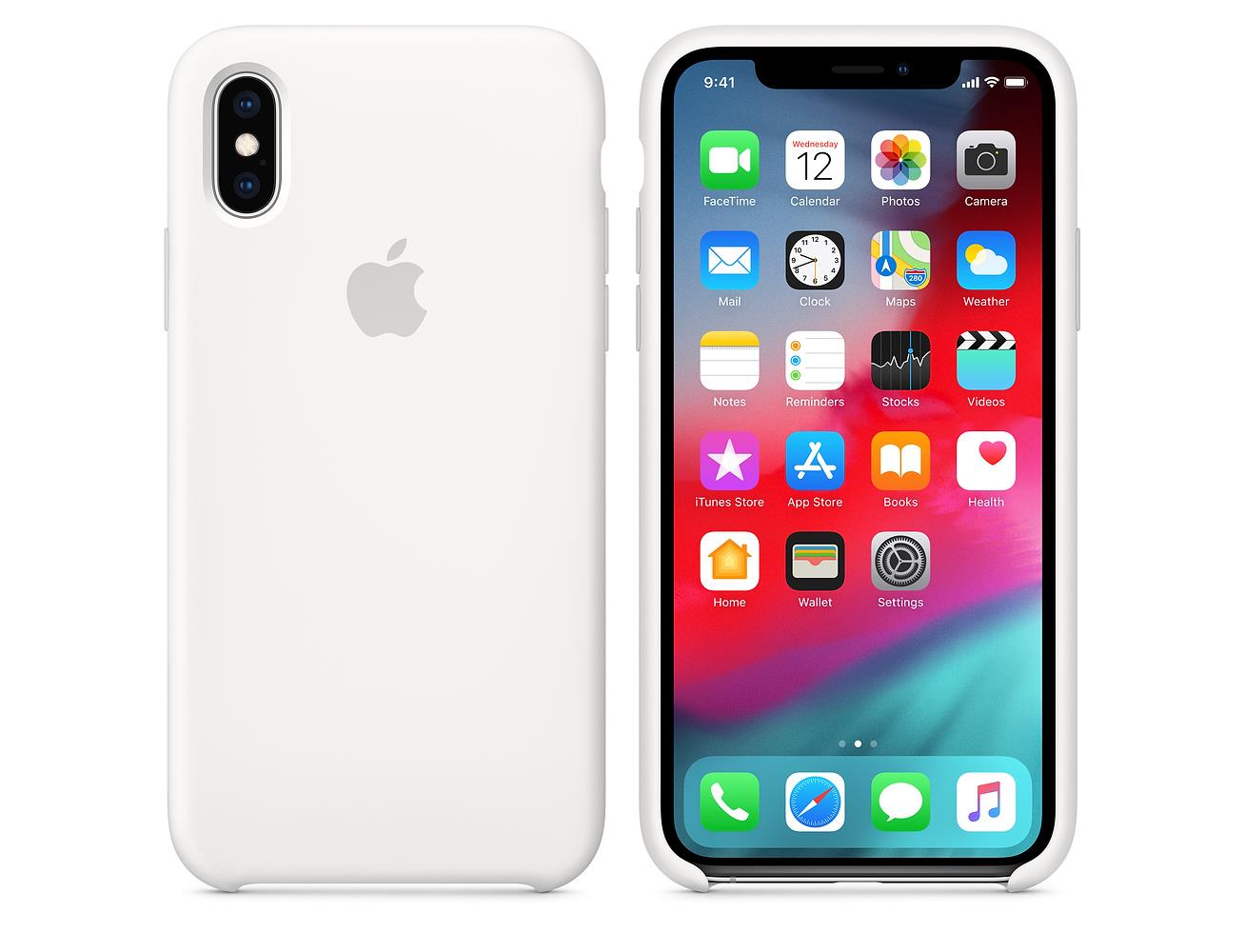 Apple iPhone XS Max Silicone Case - White| Blink Kuwait