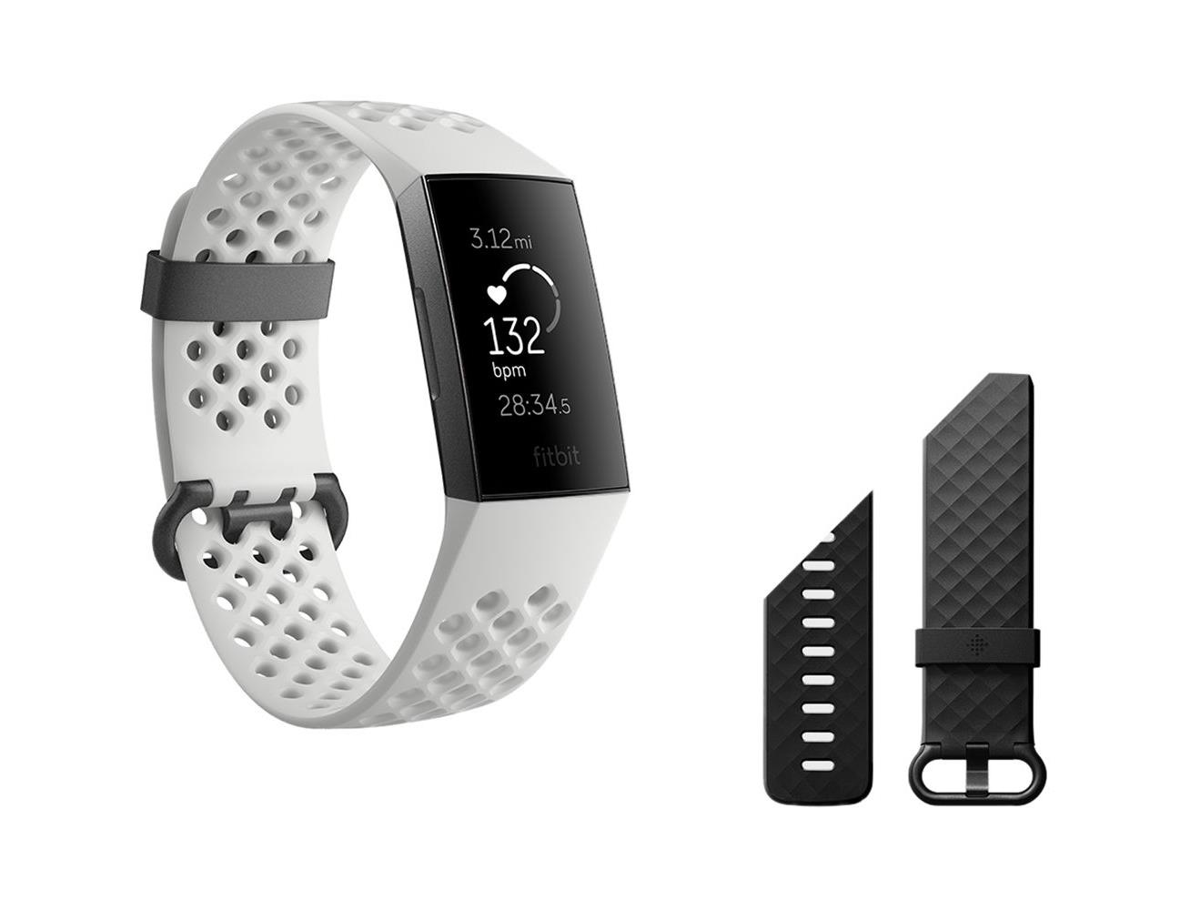 Fitbit Charge 3 Special Edition Advanced Fitness Tracker - Frost White ...