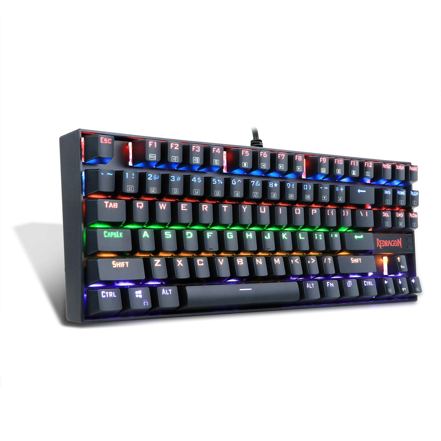 Redragon K552 Red Led Backlit Mechanical Gaming Keyboard Small