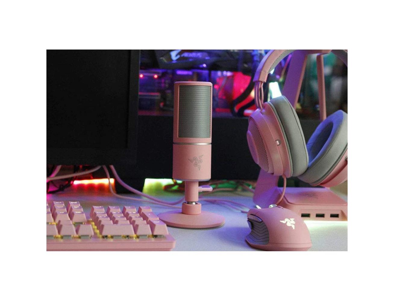 Razer x микрофон. Rz19-02290300-r3m1. Микрофон Razer Seiren x Quartz. Микрофон рейзер розовый. Микрофон Razer Seiren x Pink.