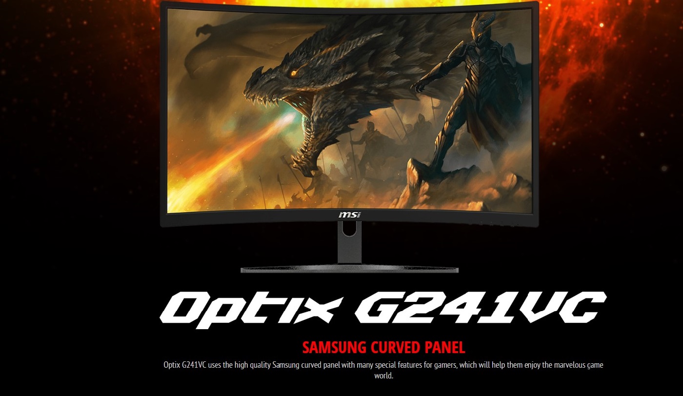 Buy Msi Optix G241vc 24 Fhd Freesync Gaming Monitor Online In Kuwait Best Price At Blink Blink Kuwait