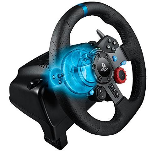 Logitech Driving Force G29 Racing Wheel for PS4, PS3 and PC + Driving ...