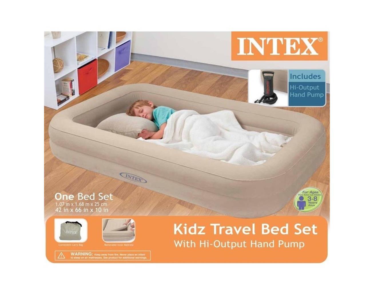 Intex Bed. Надувная кровать с бортами.