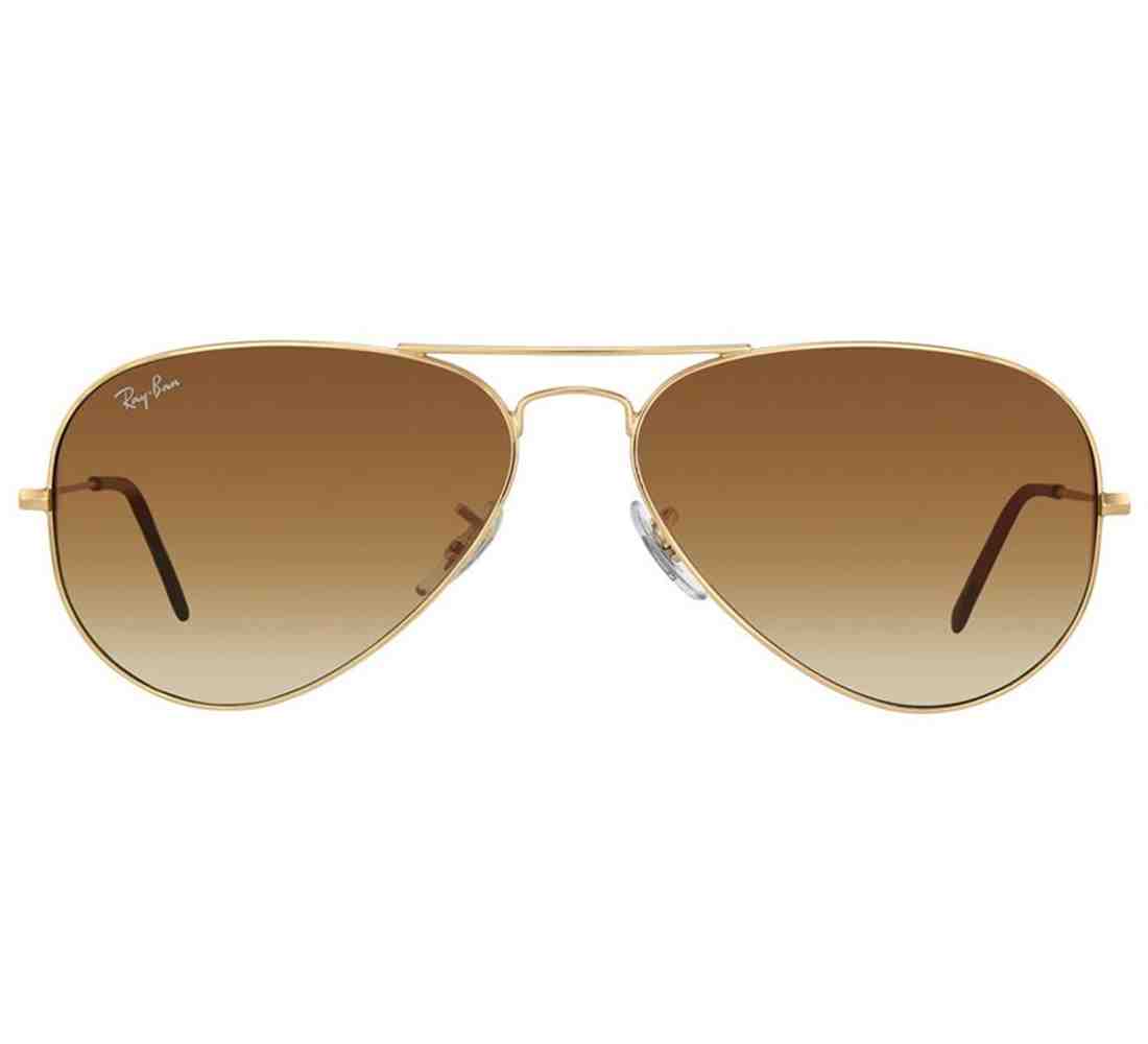 Ray-Ban RB3025 001/51 Aviator Size 58 Golden Frame Sunglasses - Light ...