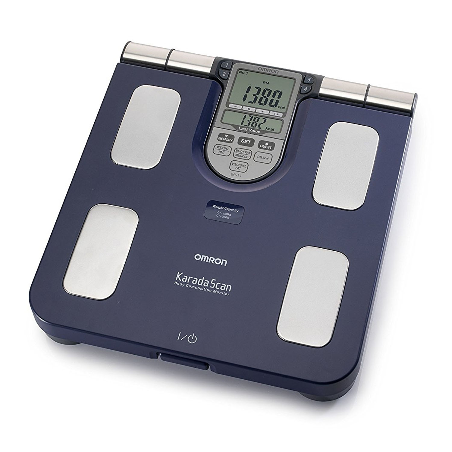 OMRON BF511 Family Body Composition Monitor Scale - Blue| Blink Kuwait