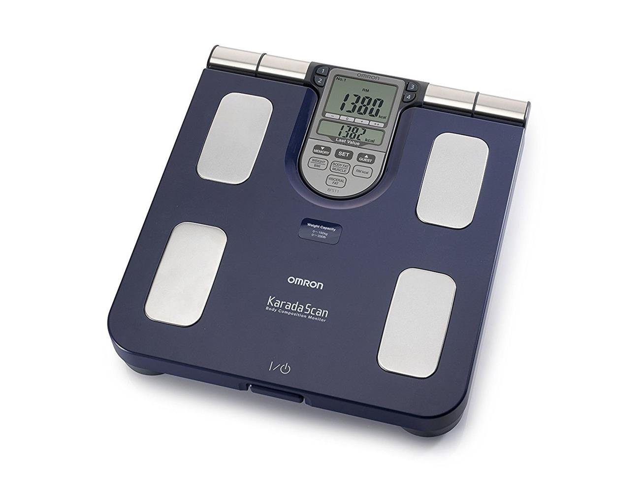 OMRON BF511 Family Body Composition Monitor Scale - Blue| Blink Kuwait