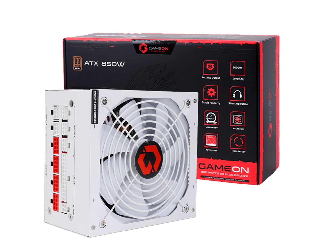 GAMEON - SPY2 ATX 850 WATTS 80 PLUS BRONZE Value Gaming Power Supply