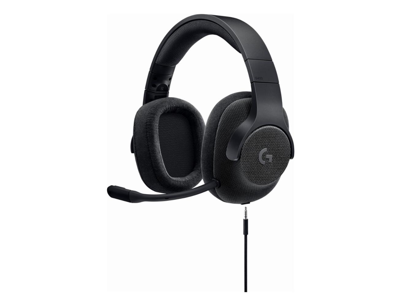 Logitech Gaming Headset G433 7.1 Surround - Triple Black| Blink Kuwait