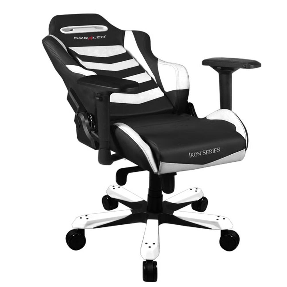  DXRacer  Iron Series PC Gaming  Chair  Black  White  Blink 