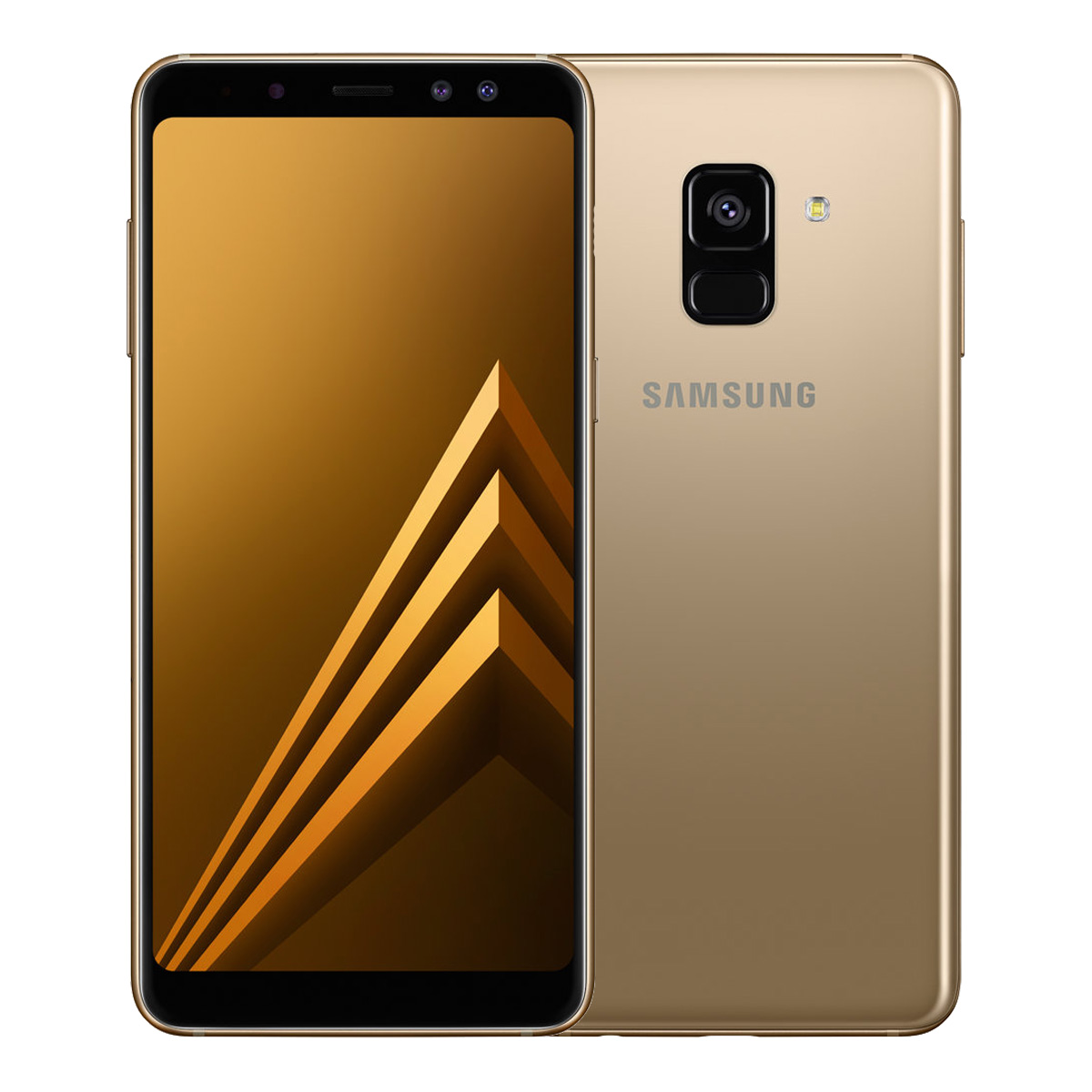 Samsung Galaxy A8 2018 Smart Phone 6 0 quot 4GB 64GB 4G LTE Gold with Free 64GB Memory 