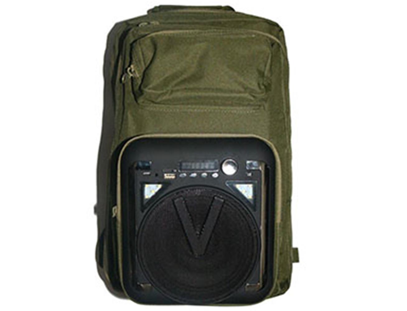 backpack with speakers and charger