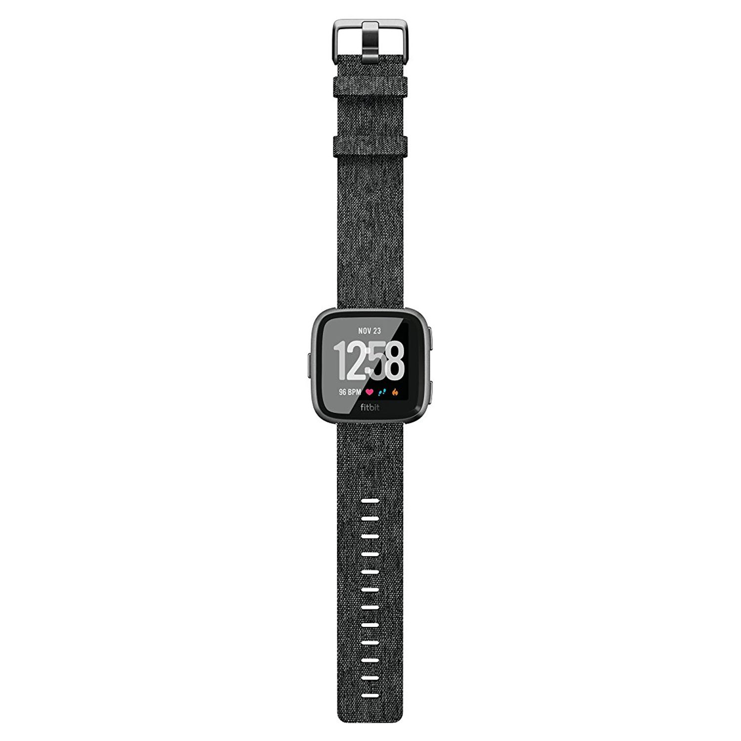 Fitbit Versa Special Edition Smartwatch - Charcoal Woven / Graphite ...